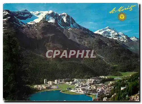 Moderne Karte St Moritz Bad