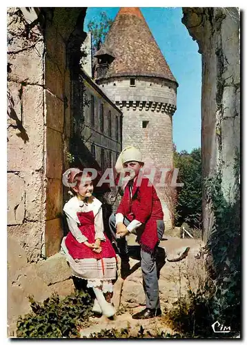 Cartes postales moderne Folklore du Poitou Region de la Petite Marche Groupe l'Eteurbeuil Chateau Garnier Vienne