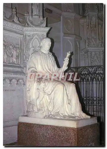 Cartes postales moderne Savoie Abbaye d'Hautecombe Le Roi Charles Felix Statue en marbre de Carrare