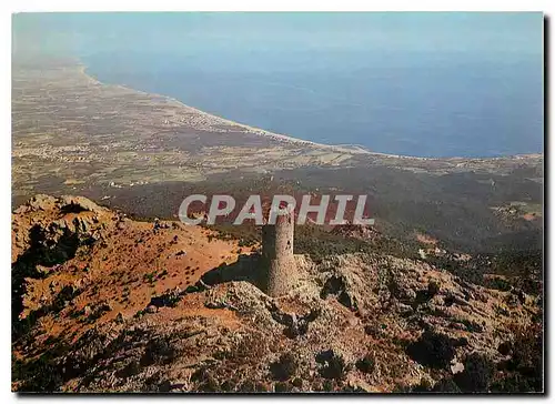 Cartes postales moderne En Roussillon La Tour de Massane Vue sur Argeles et le Littoral