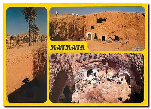 Cartes postales moderne Tunisie Matmata habitation troglodyte