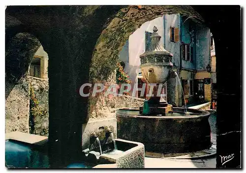 Moderne Karte La Cote d'Azur Saint Paul de Vence La Fontaine