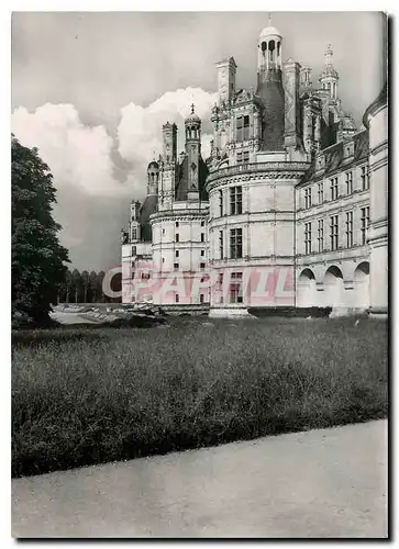 Moderne Karte Chambord Loir et Cher Le Chateau Le Donjon au Nord