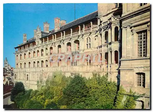 Cartes postales moderne Couleurs et Lumiere de France Val de Loire Chateau de Blois Loir et cher Facade Francois I