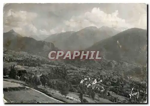 Cartes postales moderne Env d'Ax les Thermes Ariege le Village d'Ignaux et les Pyrenees