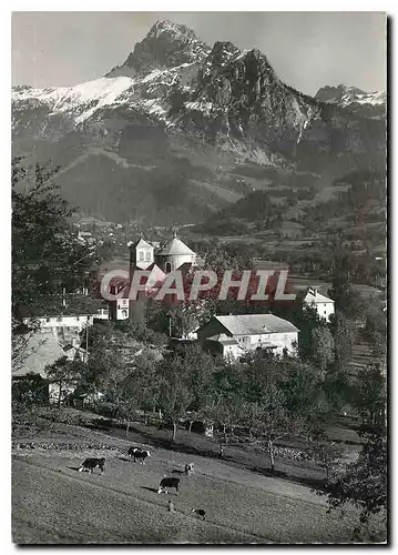 Cartes postales moderne Bernex Haute Savoie l'eglise et la Dent d'Oche