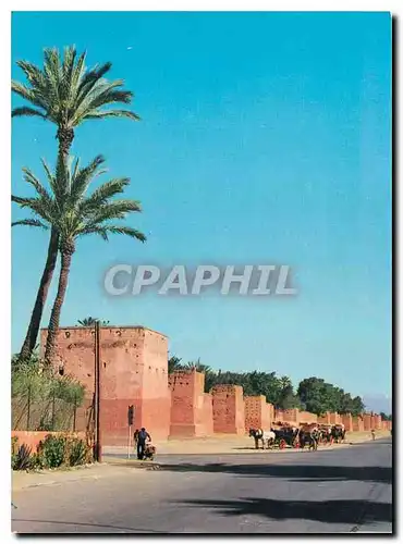 Cartes postales moderne Royaume du Maroc Marrakech les Ramparts