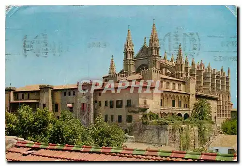 Moderne Karte Palma Chateau de l'Almudaine et Cathedrale