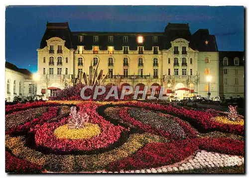 Moderne Karte La Cote Fleurie Cabourg Calvados la Plage des Fleurs le Grand Hotel et les Jardins Illumines