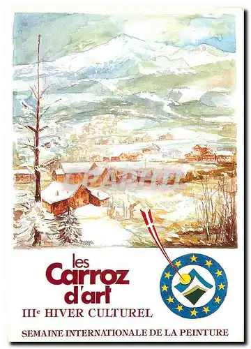 Cartes postales moderne Les Carroz d'art III Hiver Culturel semaine internationale de la peinture