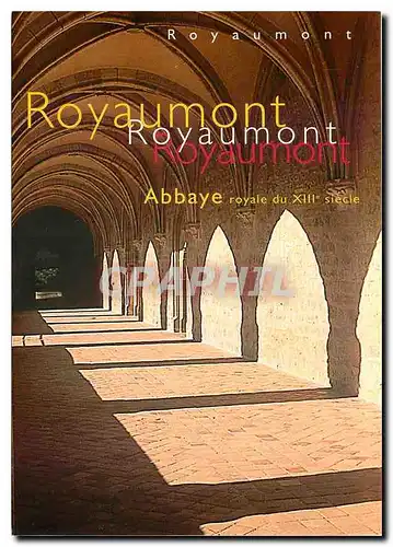 Moderne Karte Royaumont Abbaye Royale du XII siecle
