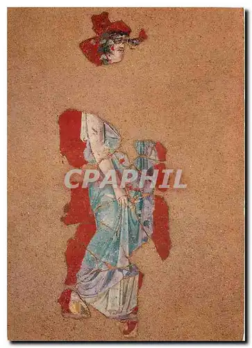 Cartes postales moderne Musee de la Civilisation Gallo Romaine de Lyon Muse tenant un plectre