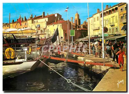 Cartes postales moderne Couleurs et lumire de France La Cote d'Azur Saintr Tropez Var Quai Suffren