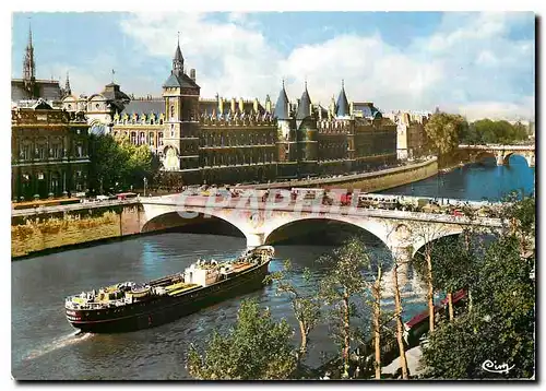 Cartes postales moderne Paris Pont du Change et le Palais de Justice La Sainte Chapelle