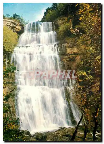 Cartes postales moderne Sites de Jura Les cascades du Herisson l'Enventail