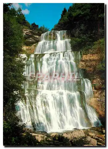 Moderne Karte Le Jura touristique Cascades du Herisson l'Eventail