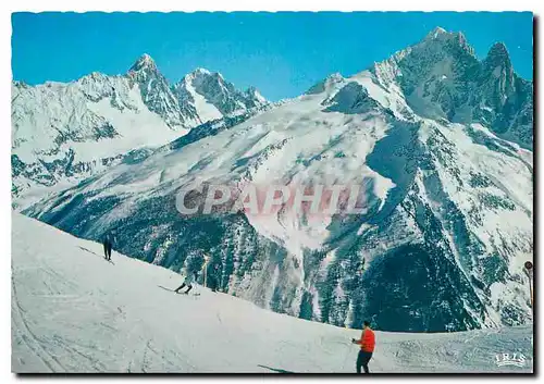 Cartes postales moderne Les champs de ski de Super Chamonix La Flegere Panorama sur le Chardonnel l'Aiguille d'Argentier