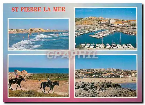 Moderne Karte En Parcourant La Cote Mediterraneenne st pierre la Mer Aude