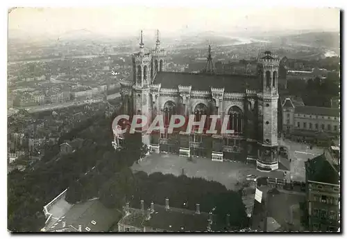 Moderne Karte Lyon La Basilique de Fourviere et la Ville