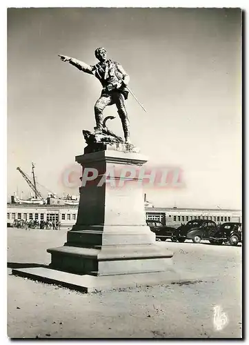 Cartes postales moderne St Malo I et V La Statue de Robert Surcouf