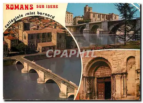 Cartes postales moderne Romans sur Isere Drome Collegiale Saint Barnard