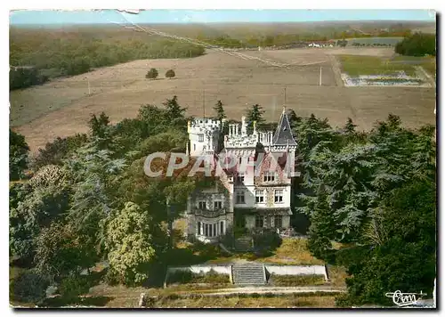 Moderne Karte Les Beaux Chateaux du Medoc Le Chateau de la Chesnaye entre Cussac et Beychevelle Vue aerienne