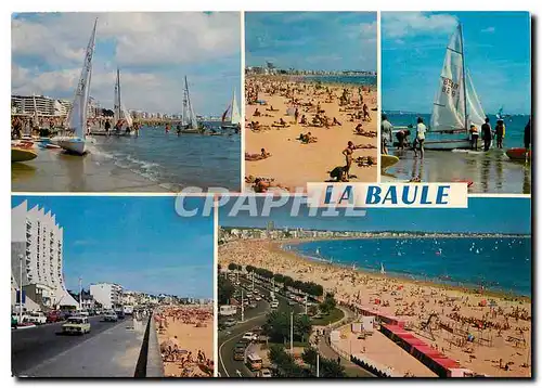 Cartes postales moderne La Bretagne Touristique La Baule La plage et le remblai