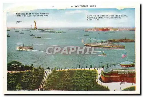 Cartes postales moderne New York Harbor from the Battery Financial District
