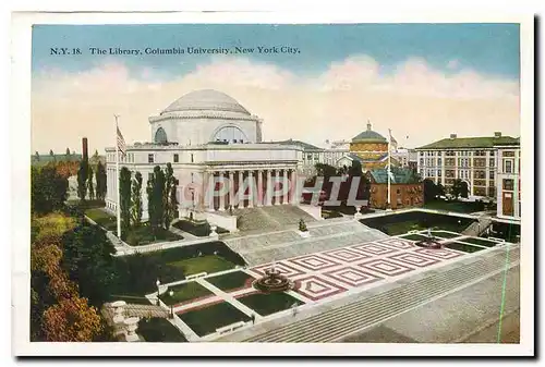 Cartes postales moderne The Library Columbia University New York City Municipal and Woolworth Buildings New York City