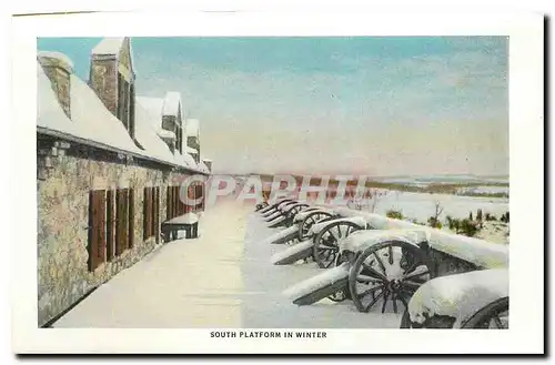 Cartes postales moderne South Platform in Winter South Battery and Flag Bastion