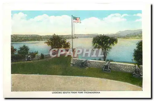 Cartes postales moderne Looking south from fort Ticonderoga South Platform