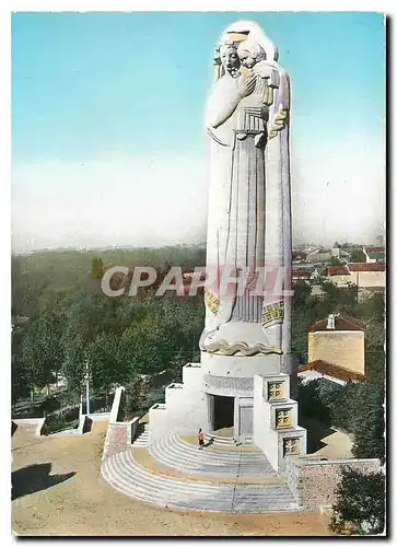 Cartes postales moderne Sanctuaire de Notre Dame du Sacre Coeur Le Mas Relief La Vierge Monumentale