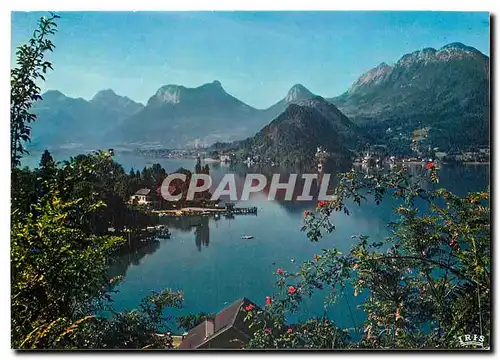 Cartes postales moderne Lac d'Annecy Haute Savoie Baie de Talloires et presqu'ile de Duingt