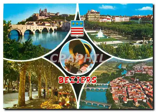 Cartes postales moderne Beziers Herault Divers aspects de la Ville