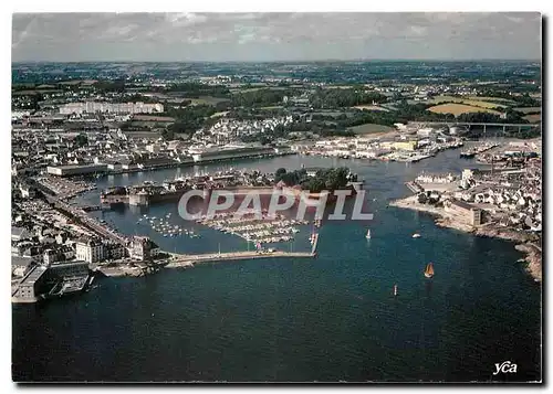 Moderne Karte La Bretagne Pitoresque Les Grands Ports de Peche Concarneau Le Port close la criee