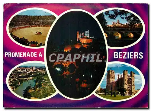 Cartes postales moderne Ville du Bas Languedoc Beziers Capitale du vin et du rugby