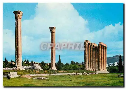 Moderne Karte Athenes Temple de Zeus Olypmpien