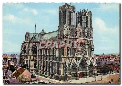 Moderne Karte La Cathedrale de Reims avant la guerre