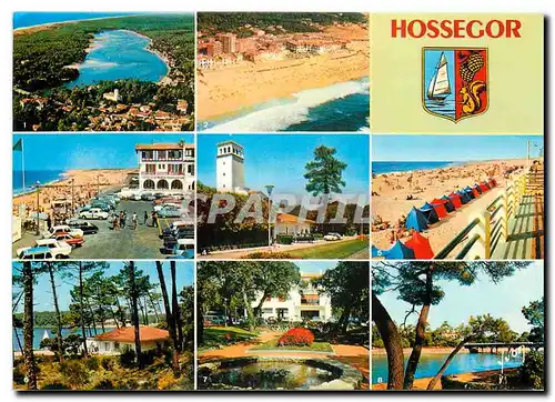 Cartes postales moderne Couleurs et Lumiere de France Les Landes Hossegor Landes Le Lac Marin Vue generale Place des Lan