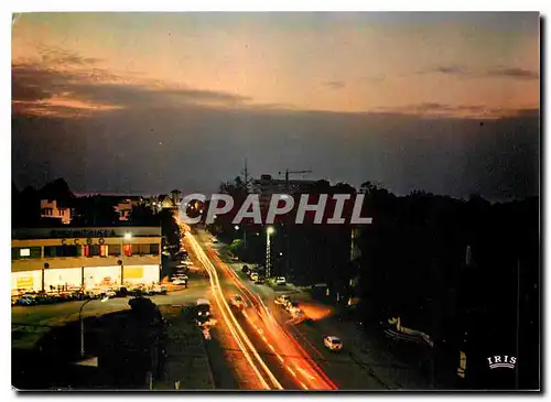 Moderne Karte Congo Pointe Noire Vue de nuit