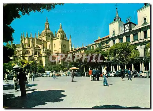 Cartes postales moderne Segovia Cathedral y Plaza Mayor