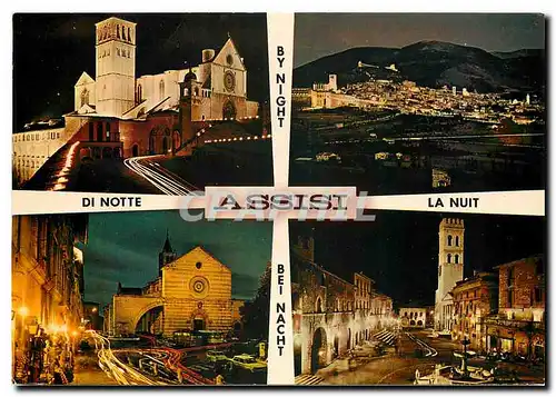 Cartes postales moderne Di Notte La nuit Assisi