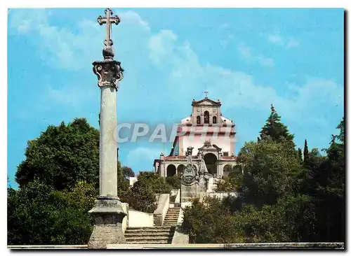 Moderne Karte Leiria Estremadura Sanctuare de Notre Dame de l'Incarnation