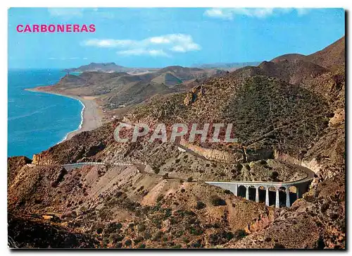 Cartes postales moderne Carboneras Almeria Espana Vue sur la plage Algarrobicos