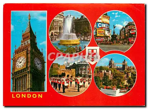 Cartes postales moderne Big Ben Trafalgat Square