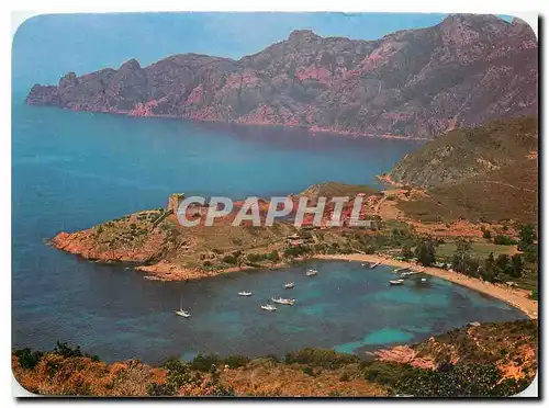 Cartes postales moderne Panorama de la Corse Girolata l'un des plus beaux panoramas de l'Ile