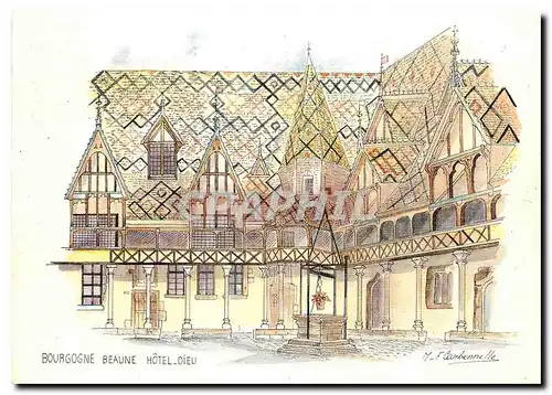 Cartes postales moderne Bourgogne Beaune Hotel Dieu