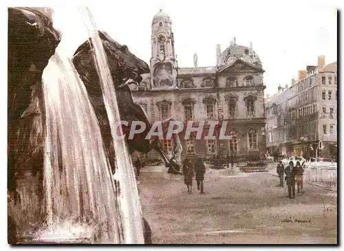 Cartes postales moderne Allain Renoux Lyon Rhone Place des Terreaux Hotel de Ville