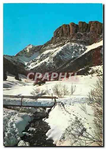 Moderne Karte Gresse en Vercors Isere Le Grand Veymont et l'Aiguillette