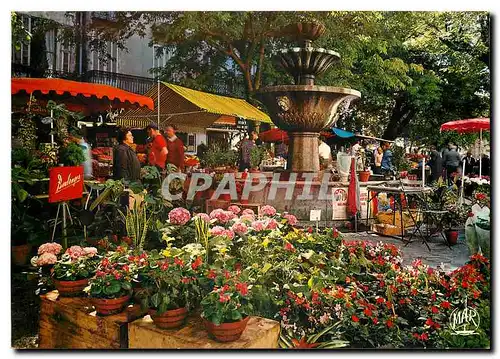 Moderne Karte La Cote d'Azur Grasse Place aux Airos marche aux fleurs